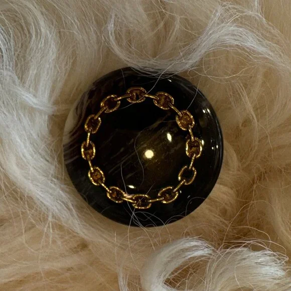 Vintage Persian Curly Geunuine Lamb Afghan Fur Coat White Spotted Jacket S/M - Picture 8 of 8